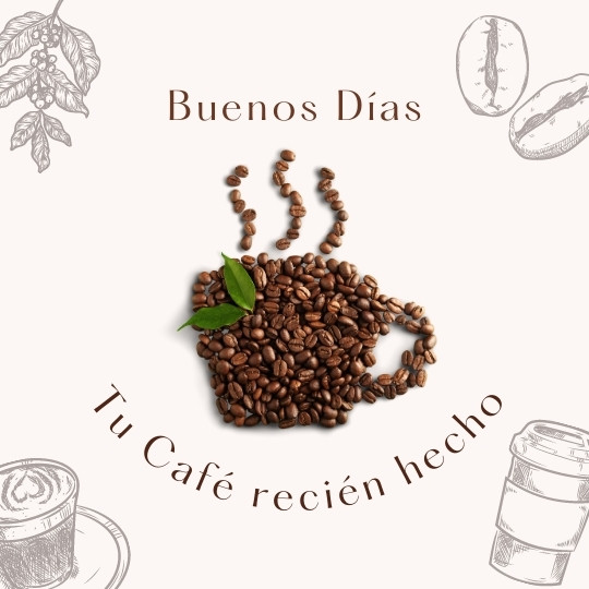 frases para tazas de café buenos dias, tu café recien hecho