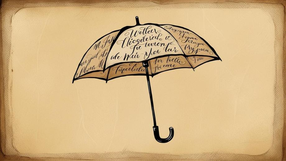 paraguas con frases