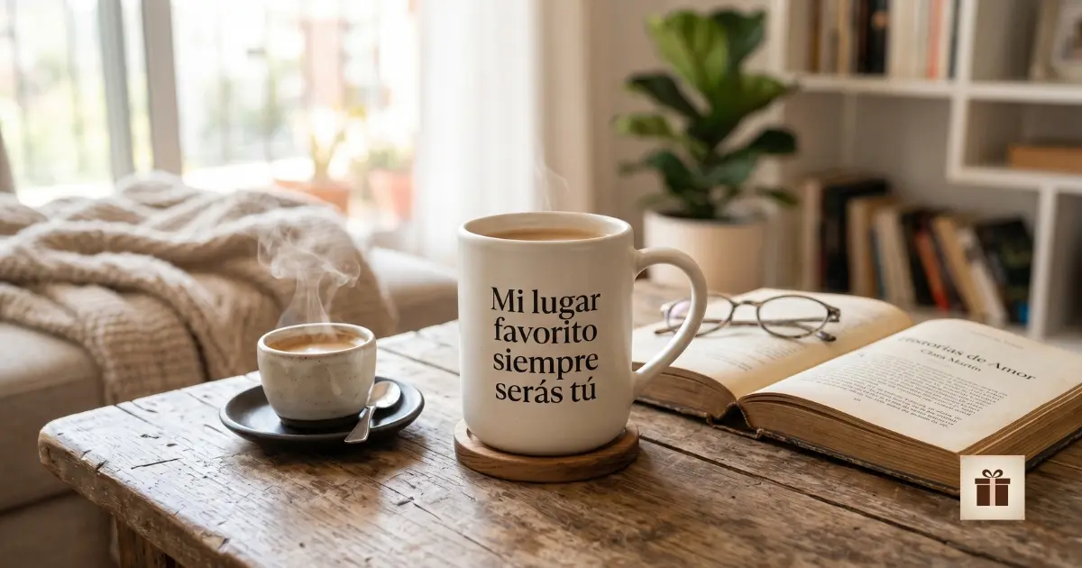 Descubre regalos únicos para sorprender a tu hija Taza de cerámica con frase sobre mesa