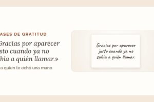 Frases de gratitud: 31 ideas según el momento