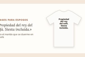 Regalos con frases para esposos: según el tono