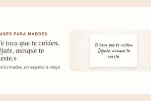 Regalos con frases para madres: lo invisible