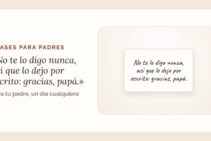 Regalos con frases para padres: gracias sin fecha